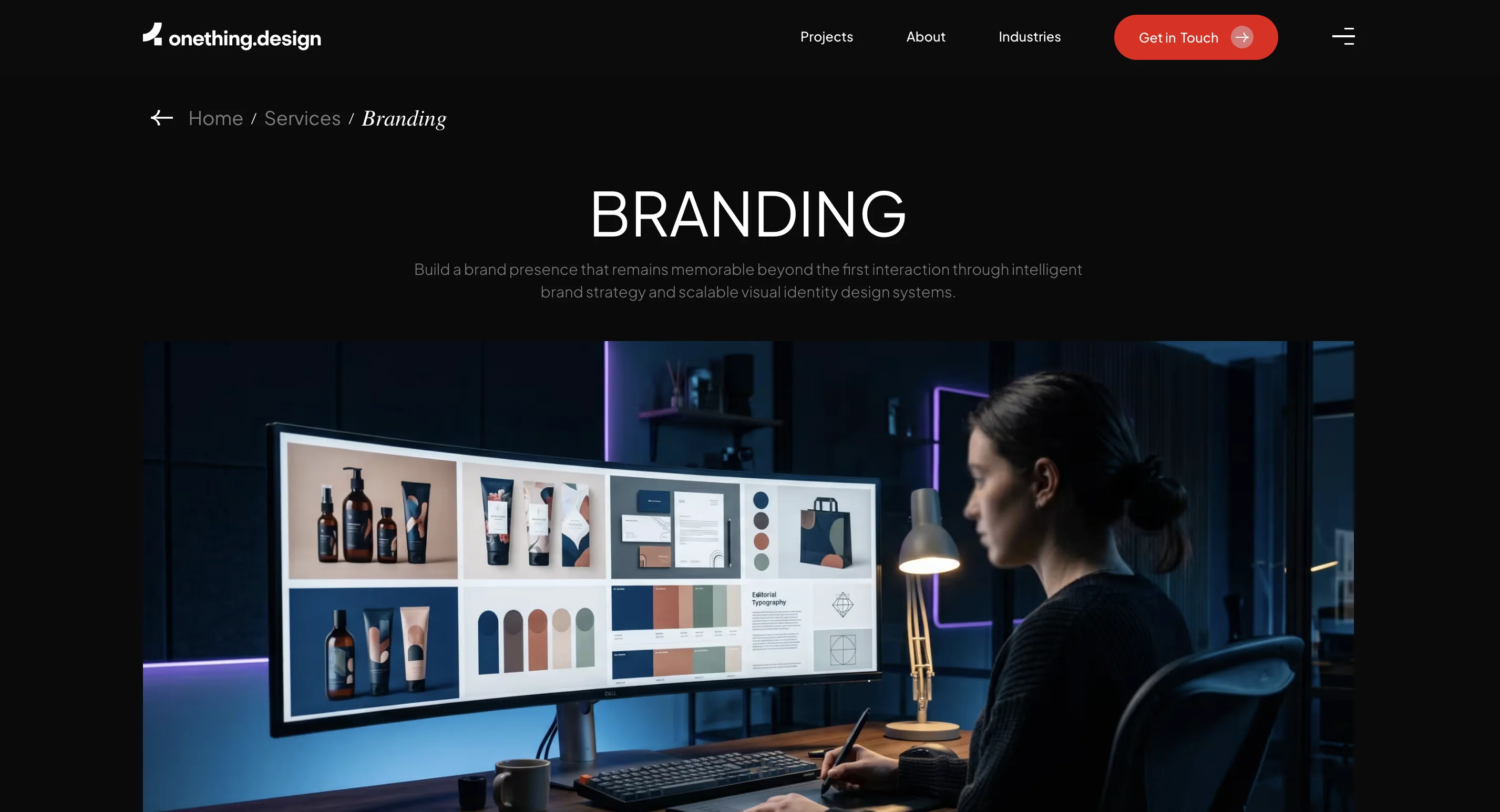 Image depicting Onething's breadcrumb navigation 