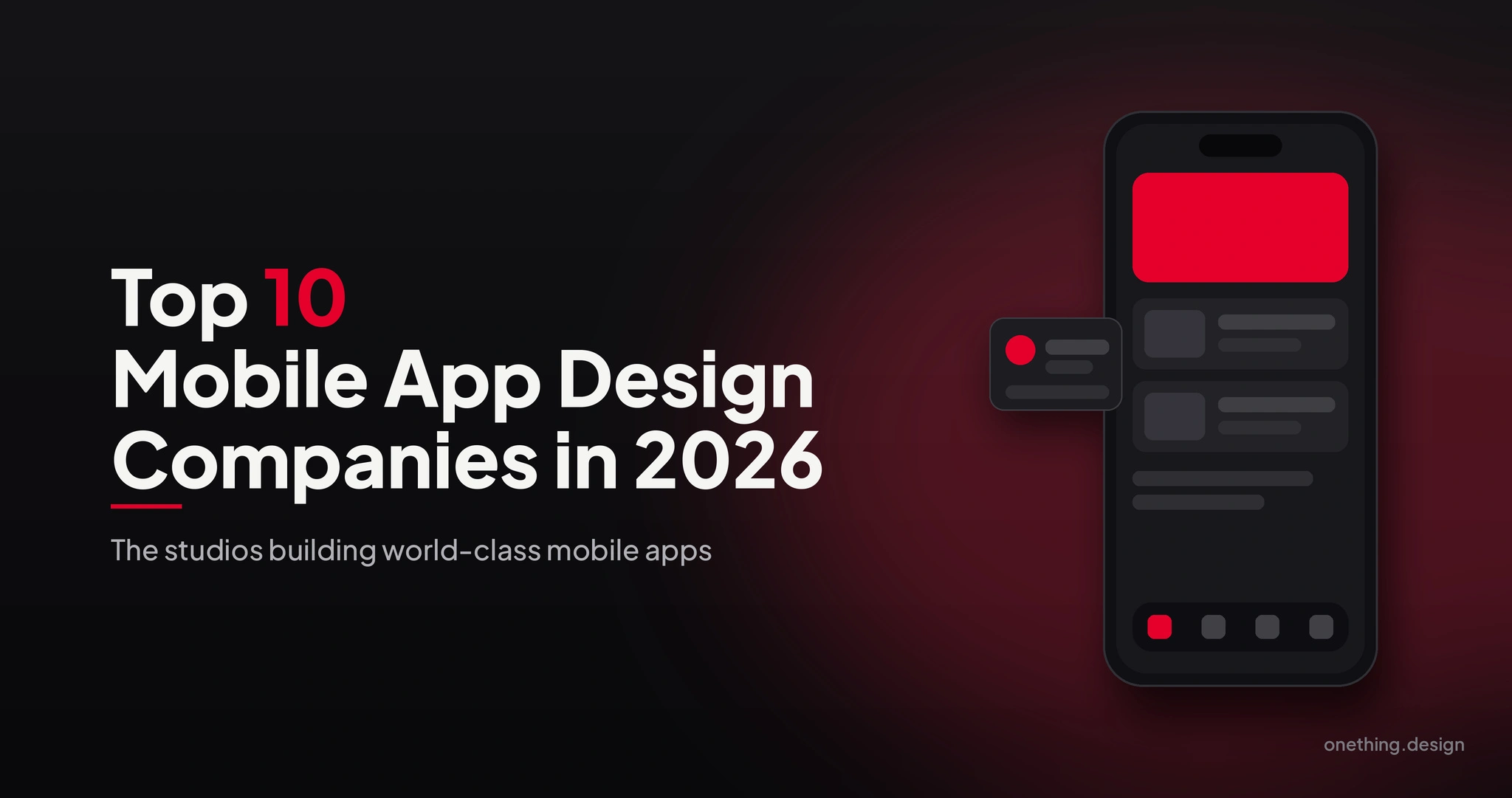Top 10 Mobile App Design Companies in 2026 