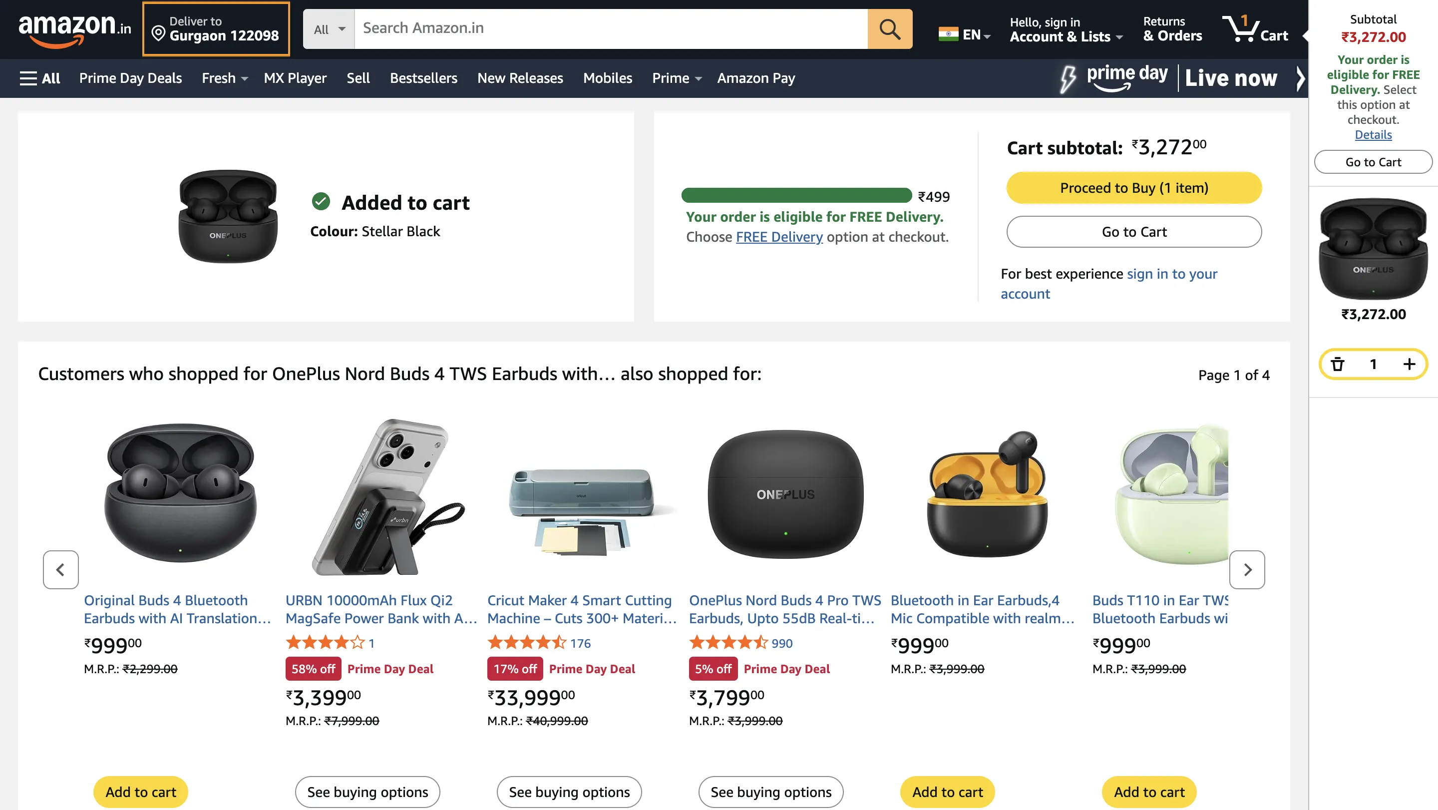 Amazon UI Patten