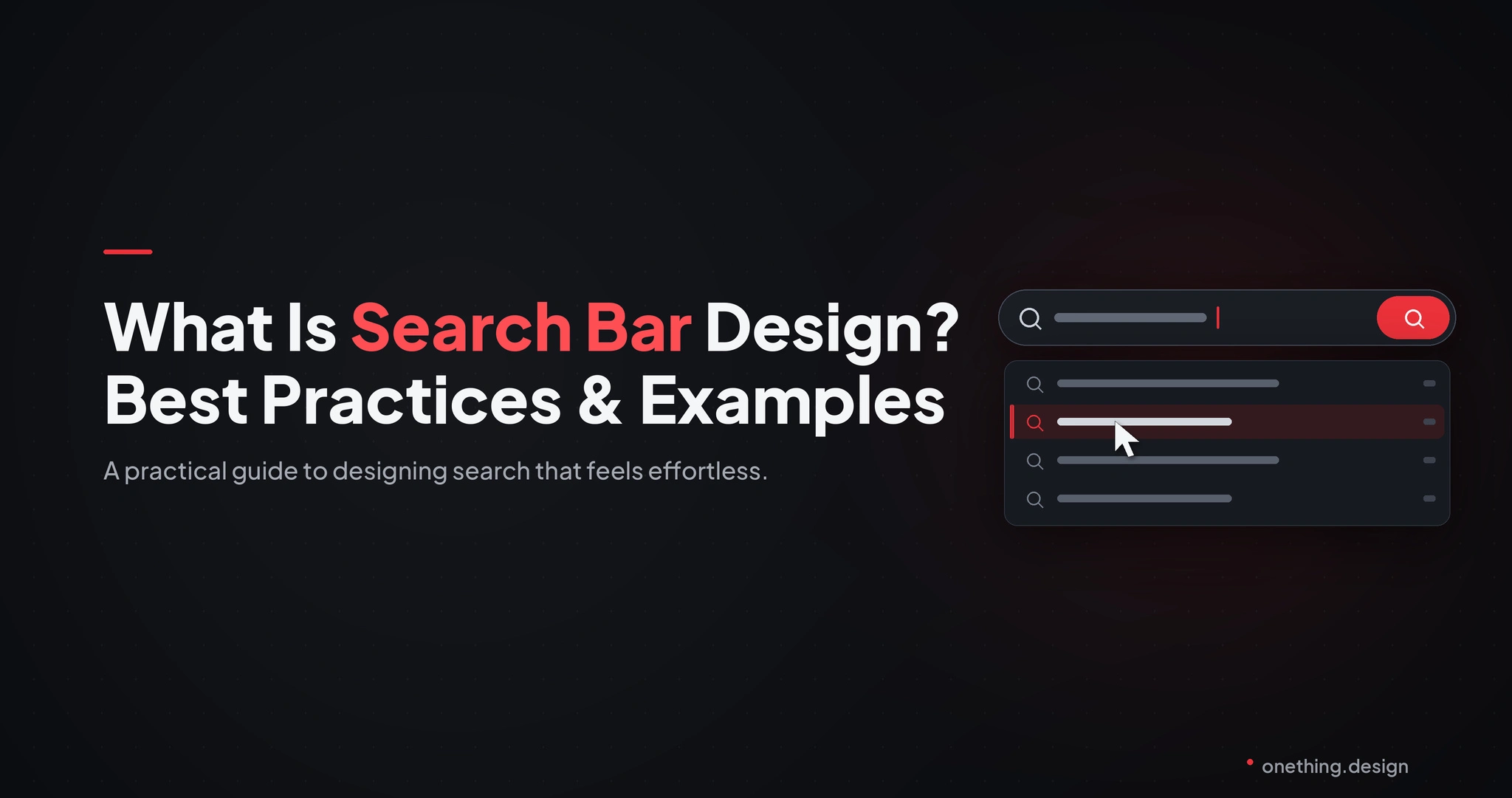 What Is Search Bar Design? Best Practices & Examples