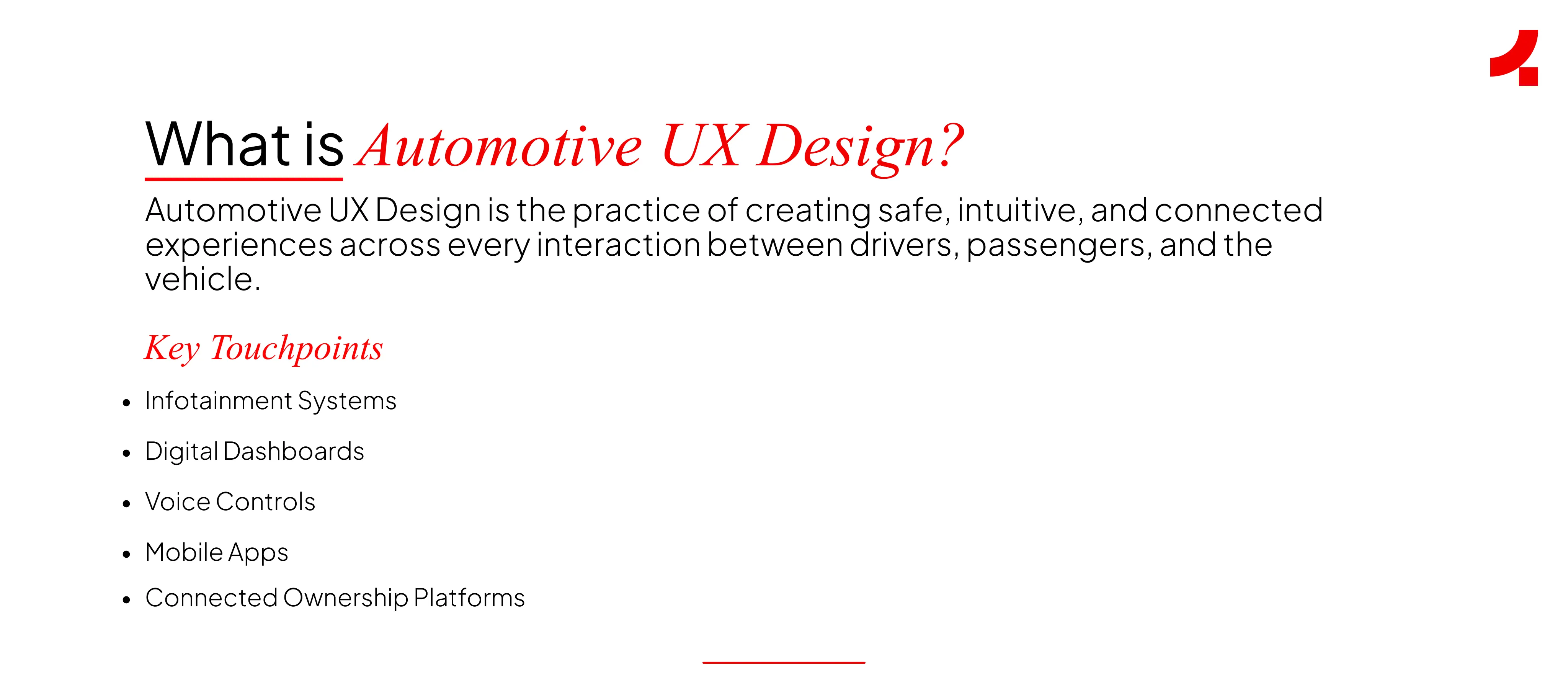 Image depicting what automotive UX is