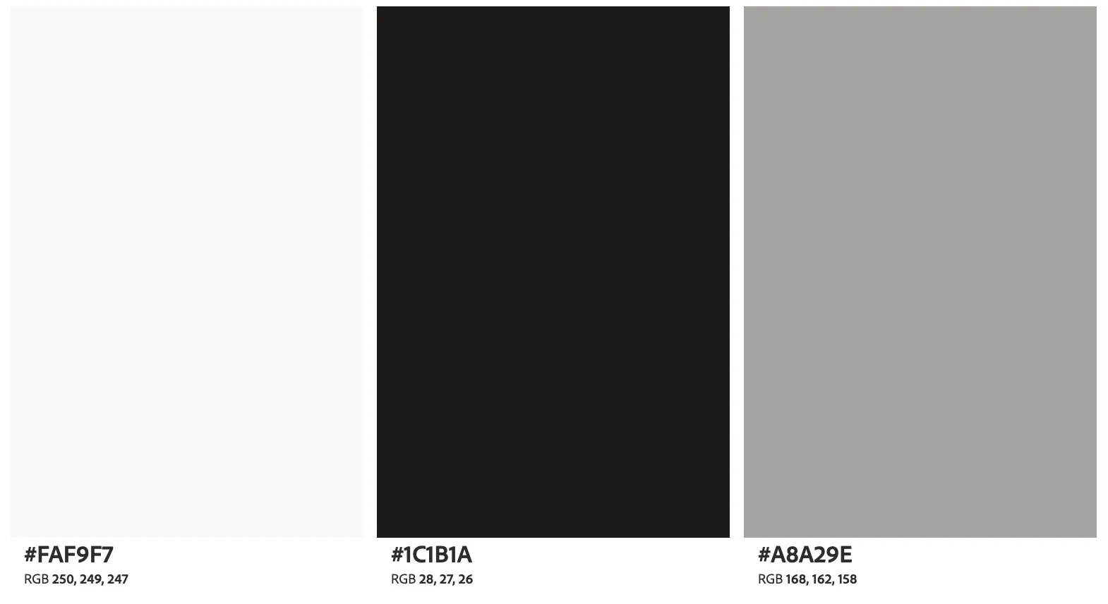 Warm greyscale