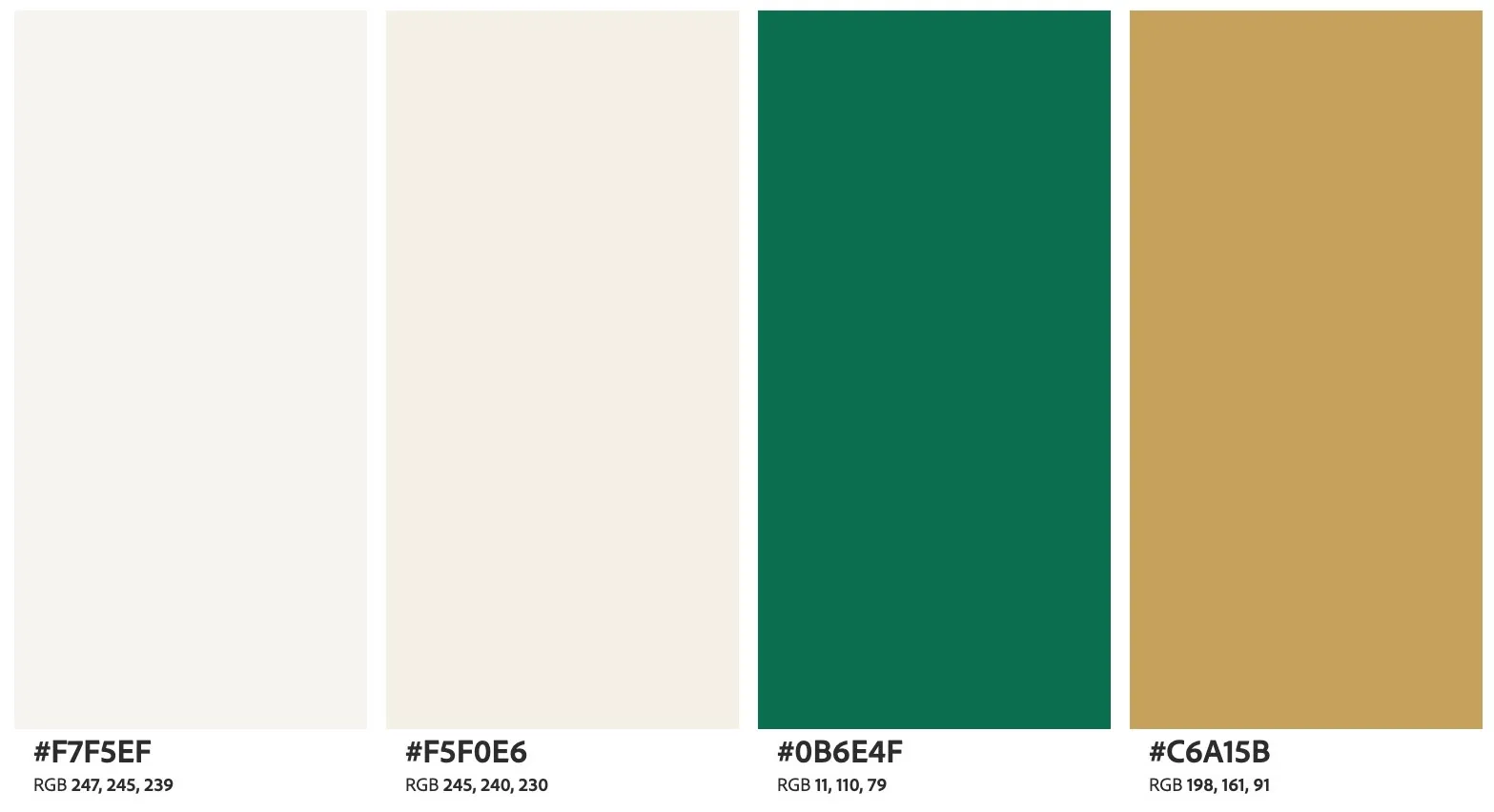 Emerald and cream
