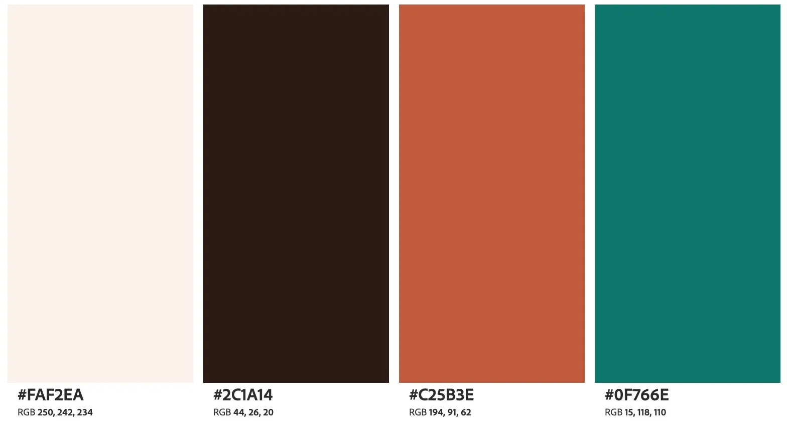 Clay terracotta and teal