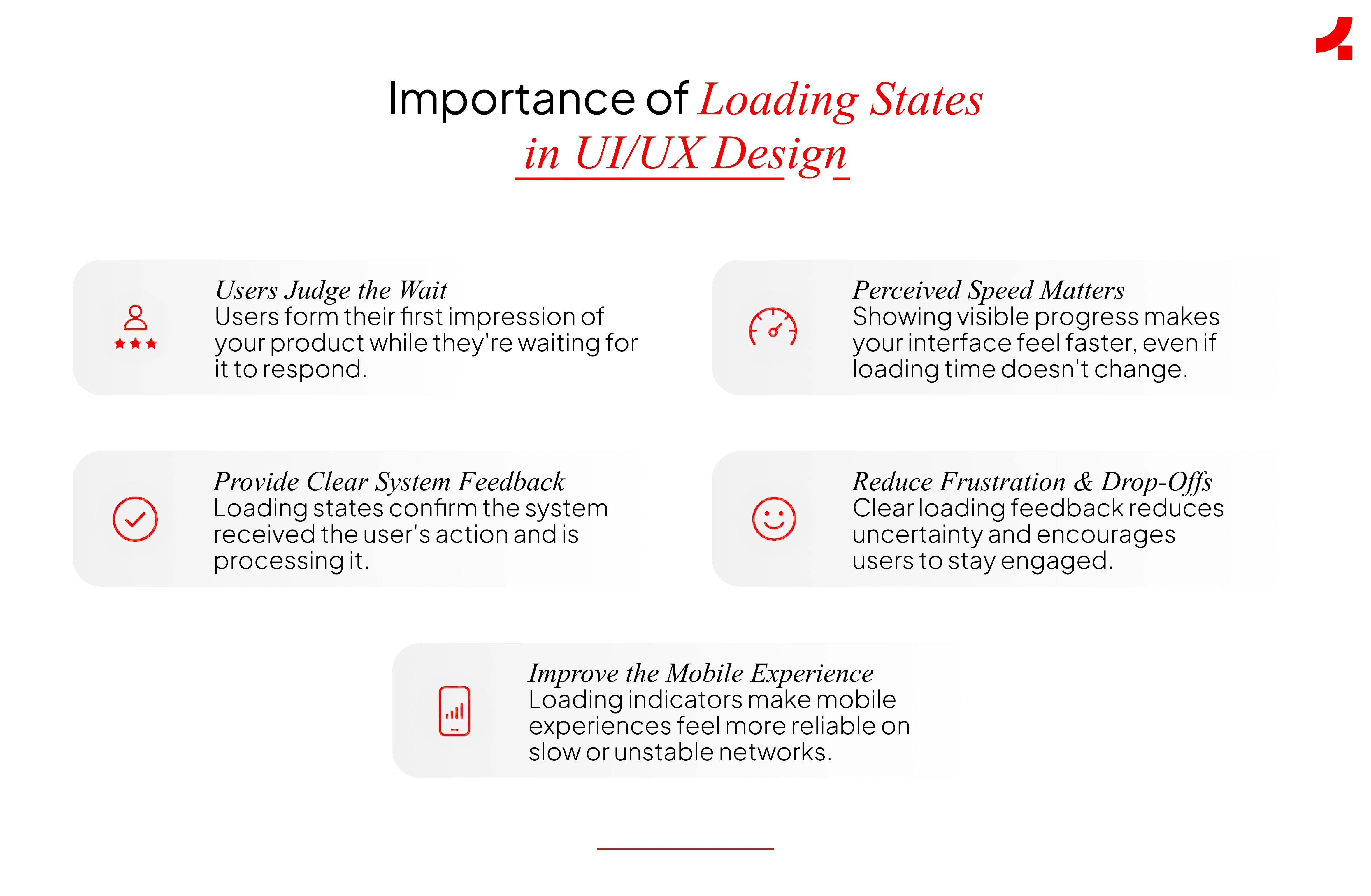 Importance of loading states in UI/UX design
