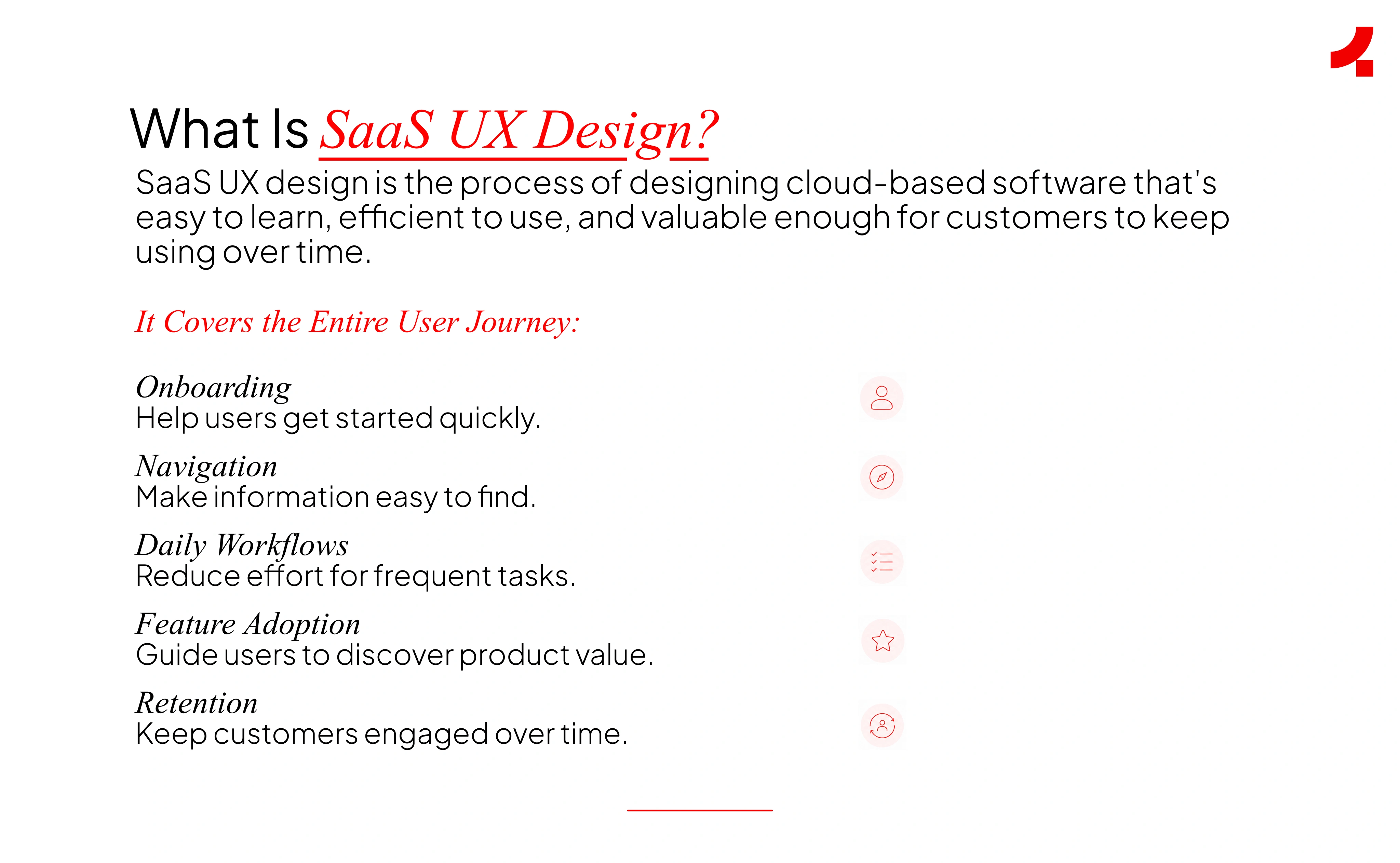 Image depicting the definition of SaaS UX Design