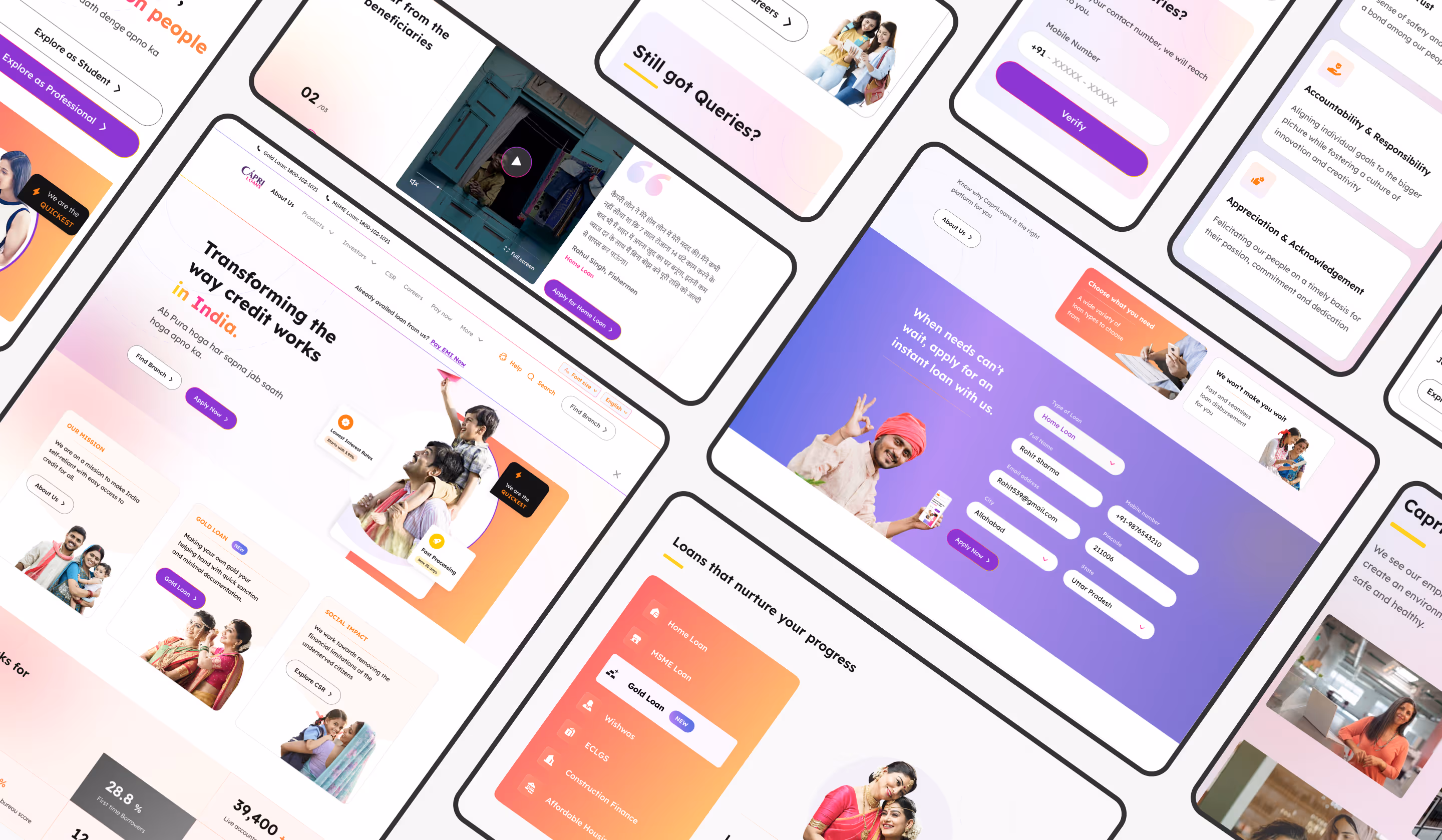 Onething Design's work with Capri Loans