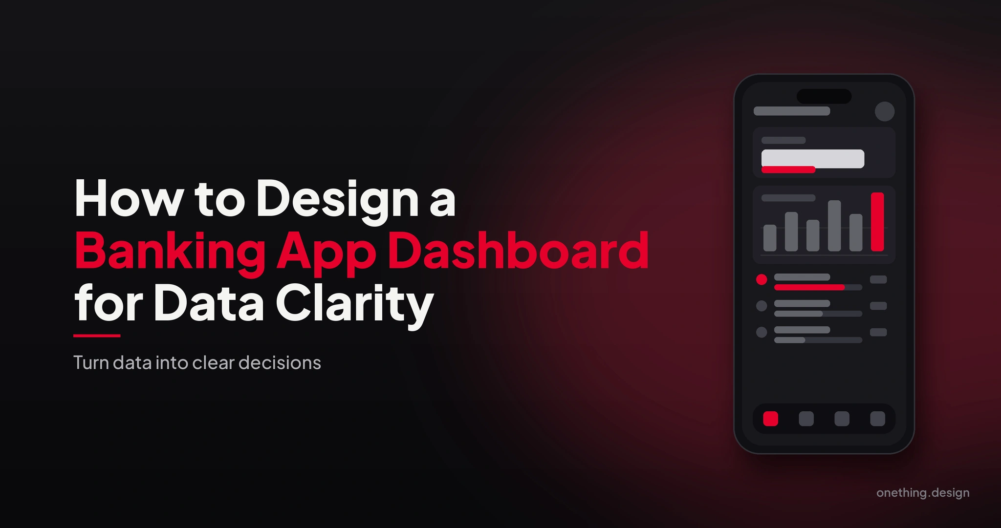 How to Design a Banking App Dashboard for Data Clarity