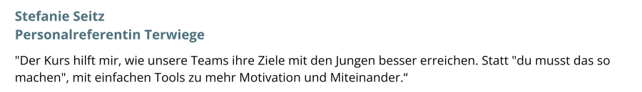 Rezension-Kursteilnehmerin