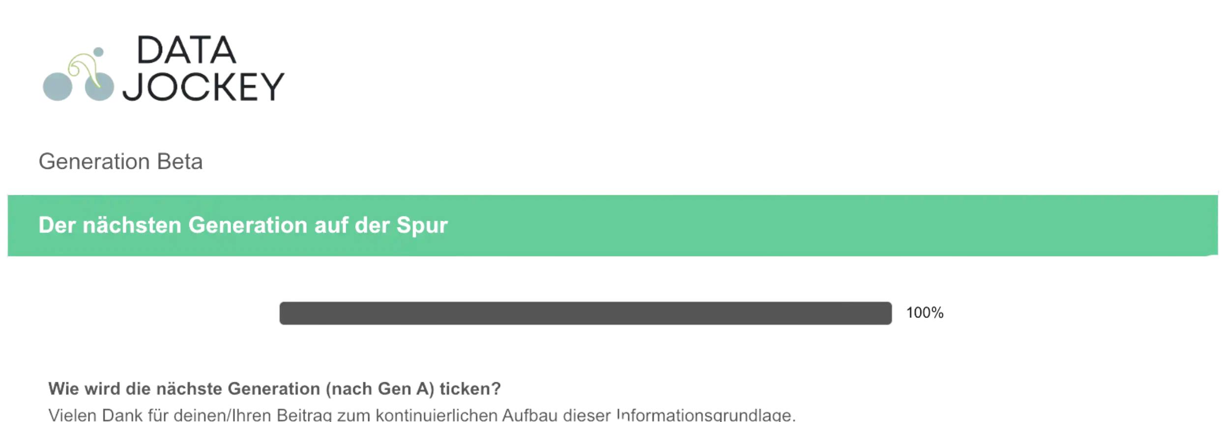 Generation Beta Umfrage