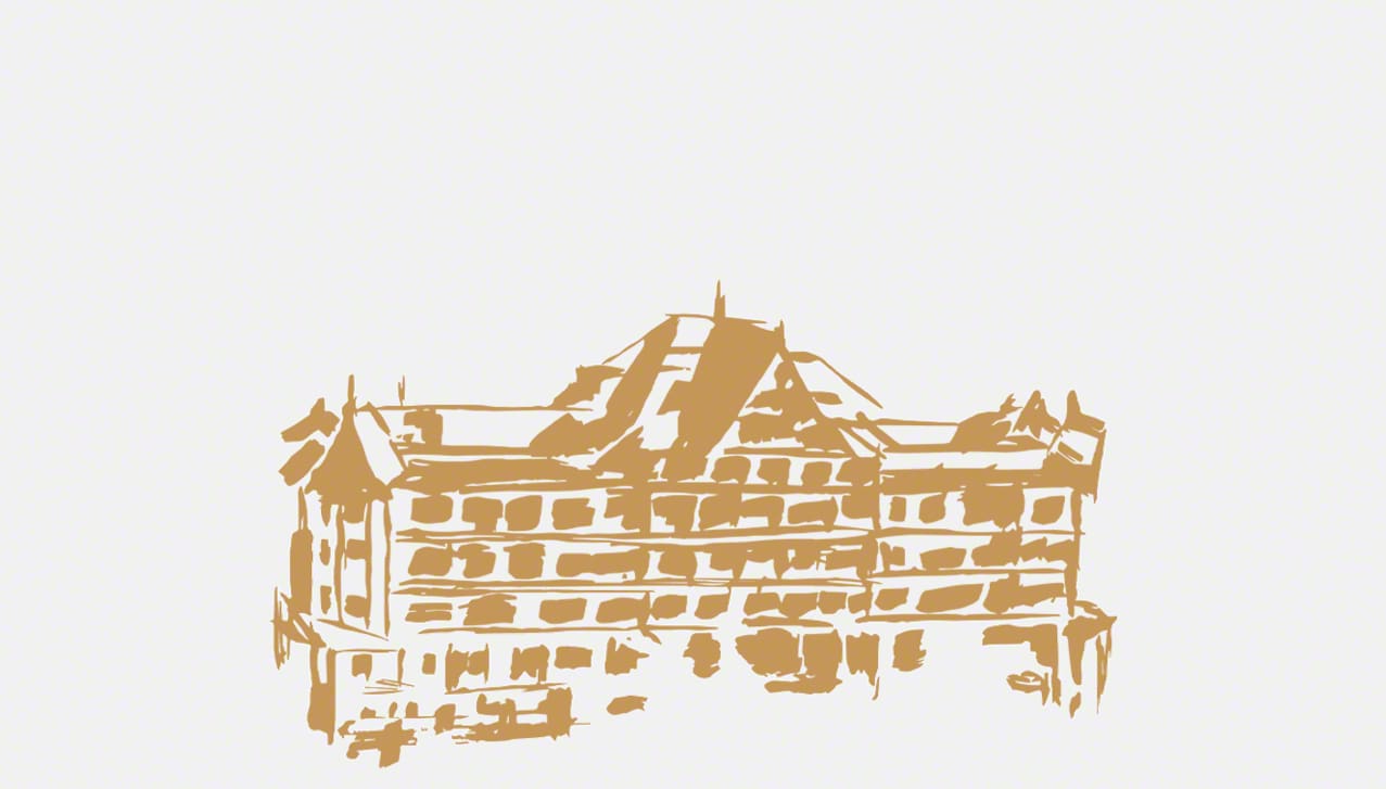 Sketch of the Clinique Valmont on the Swiss Riviera