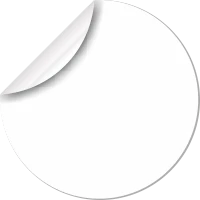 White stickers material icon