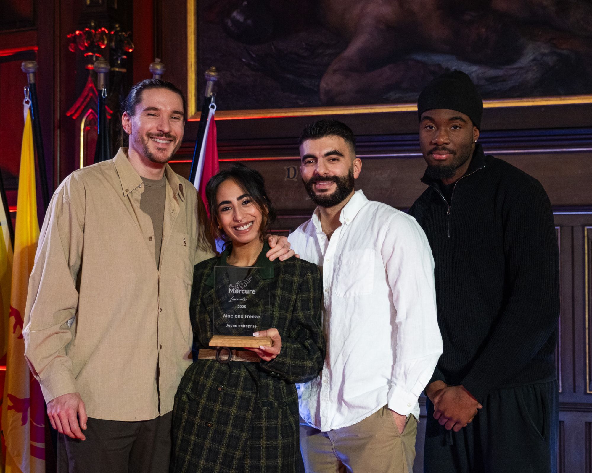 L'équipe Mac and Freeze reçoit le Prix Mercure 2025, catégorie Jeune entreprise