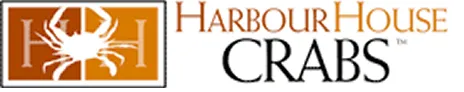 Harbour House Crabs logo with a white crab inside an H-shaped orange box.