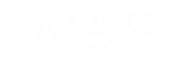 M&S text logo in white on black background.