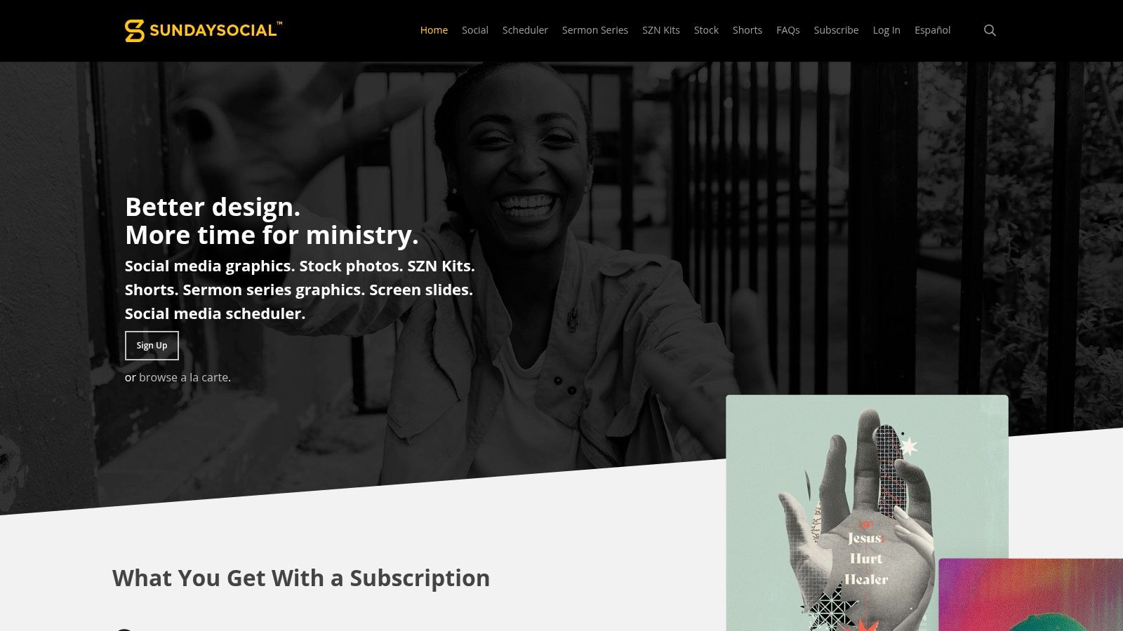 SundaySocial.tv – Social-first church graphics and editable kits