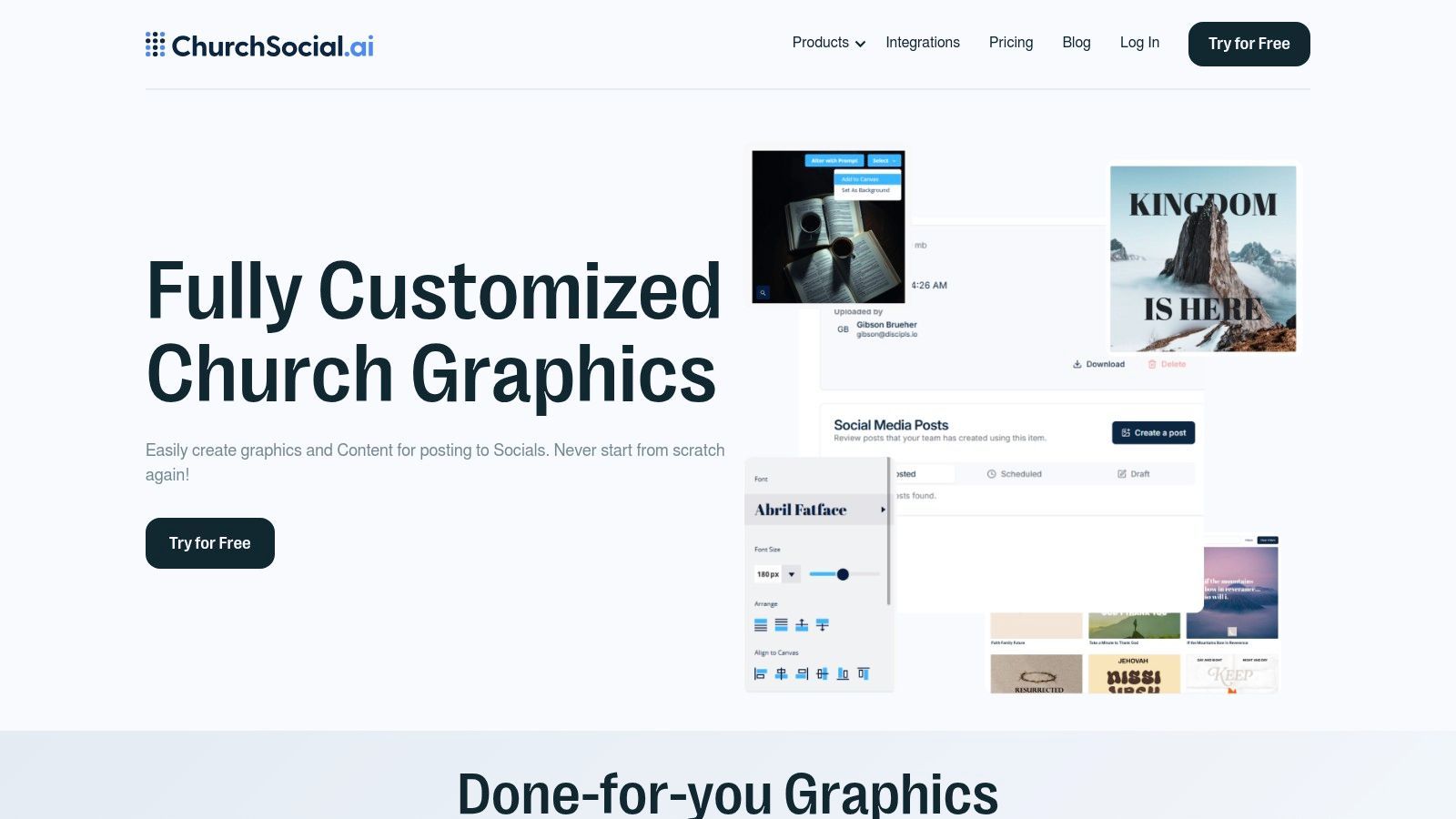 ChurchSocial.ai — Graphics Studio