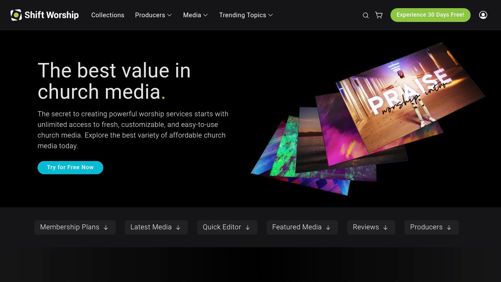 Shift Worship – Templates, motions, mini-movies (free 30-day trial)
