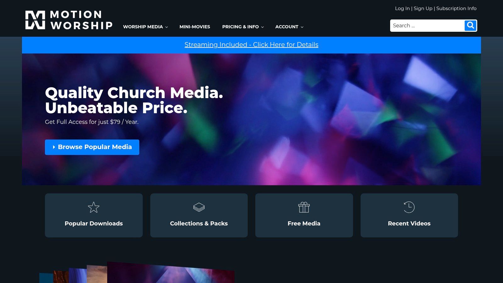 Motion Worship – Free church media samplers