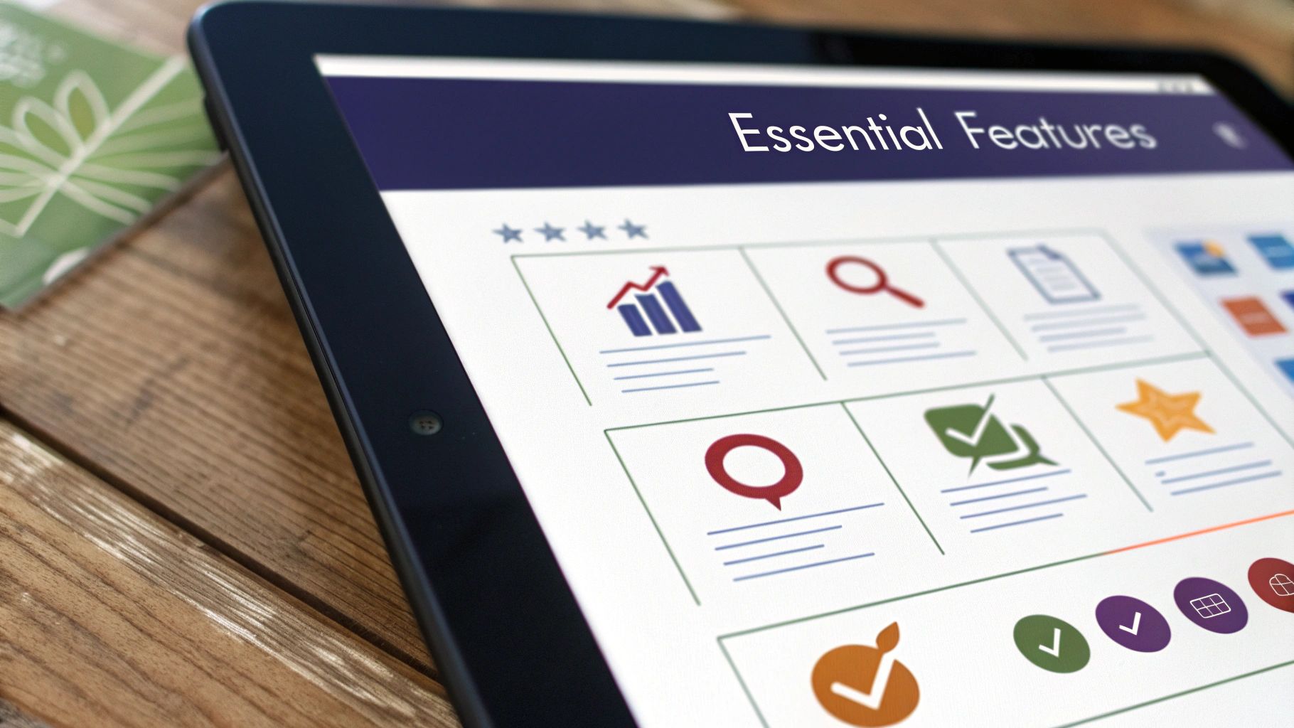 A close-up shot of a well-worn, open Bible resting on a rustic wooden lectern, with soft light illuminating the pages.