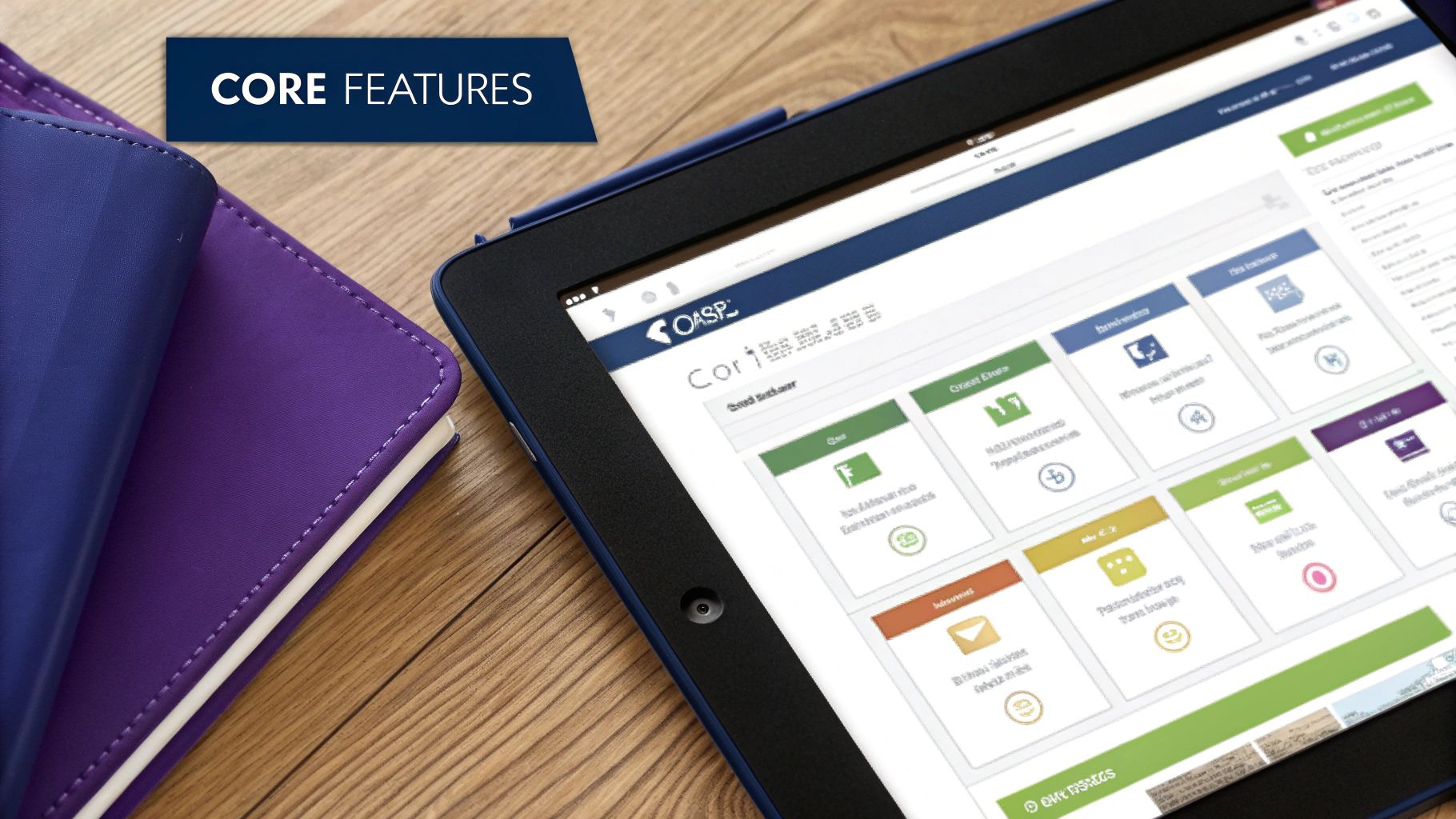 A clean, organized digital library interface on a computer screen, representing a central media hub.