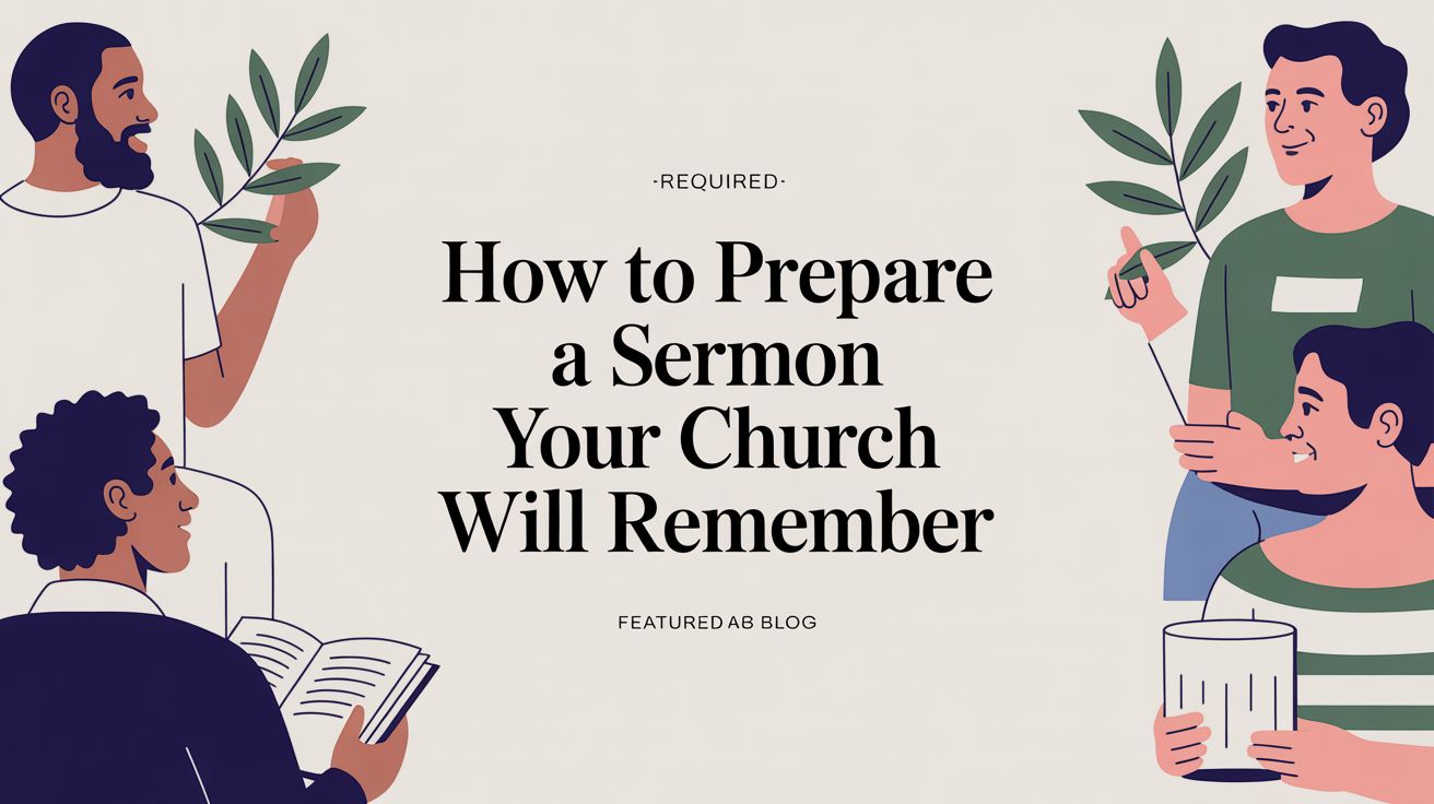 How to Prepare a Sermon Your Church Will Remember