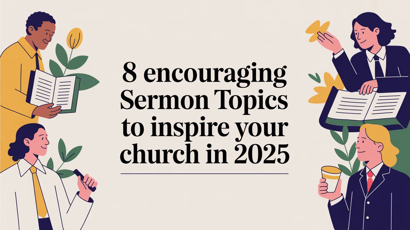 8 Encouraging Sermon Topics To Inspire Your Church In 2025 Discipls