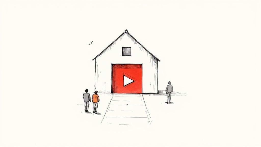 An empty church pew with a Bible and notebook resting on it.