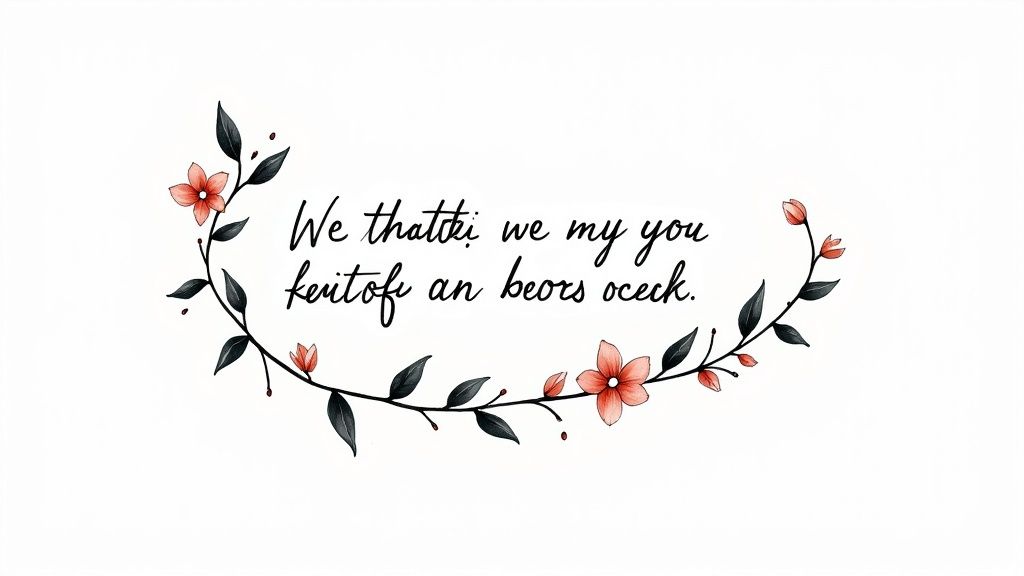 Verse Illustration with Art and Design