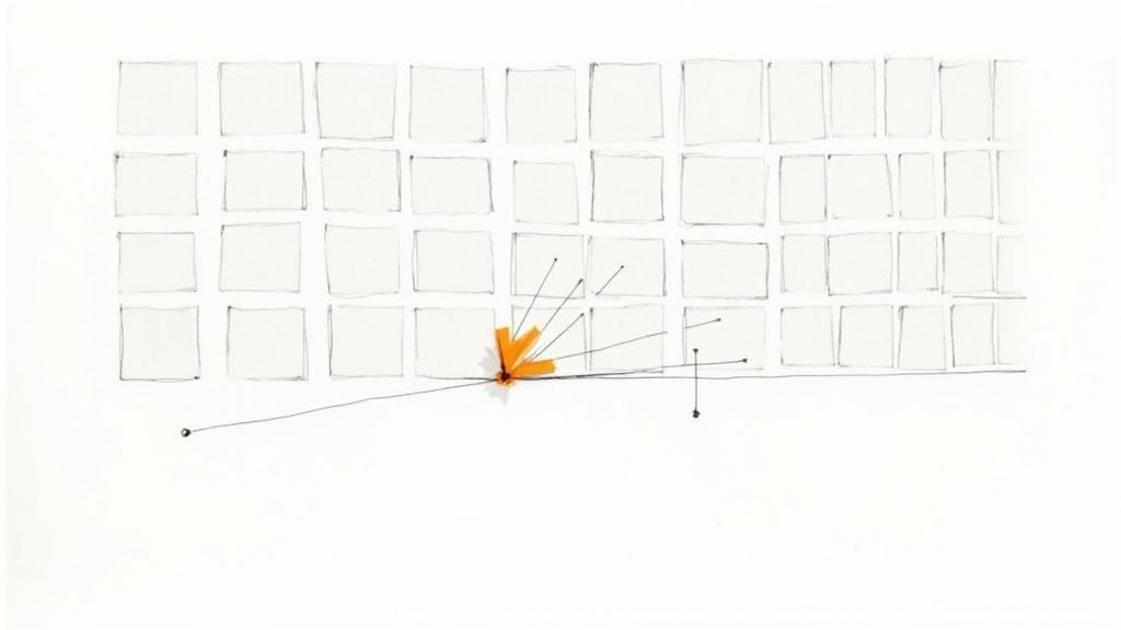 A striking visual of a neon sign that reads "DO SOMETHING DIFFERENT," symbolizing the concept of a pattern interrupt in social media content.