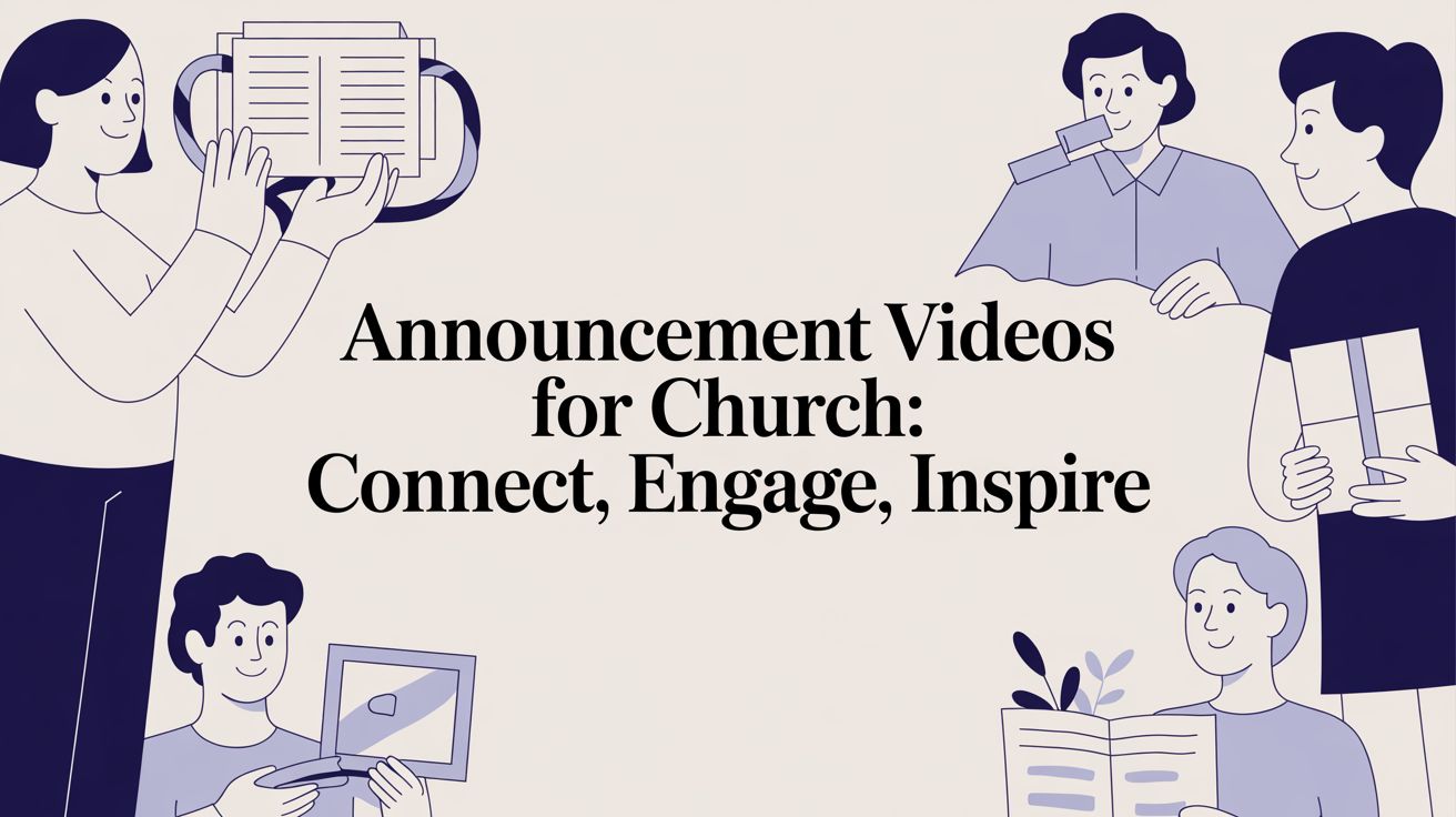 announcement videos for church: Connect, Engage, Inspire