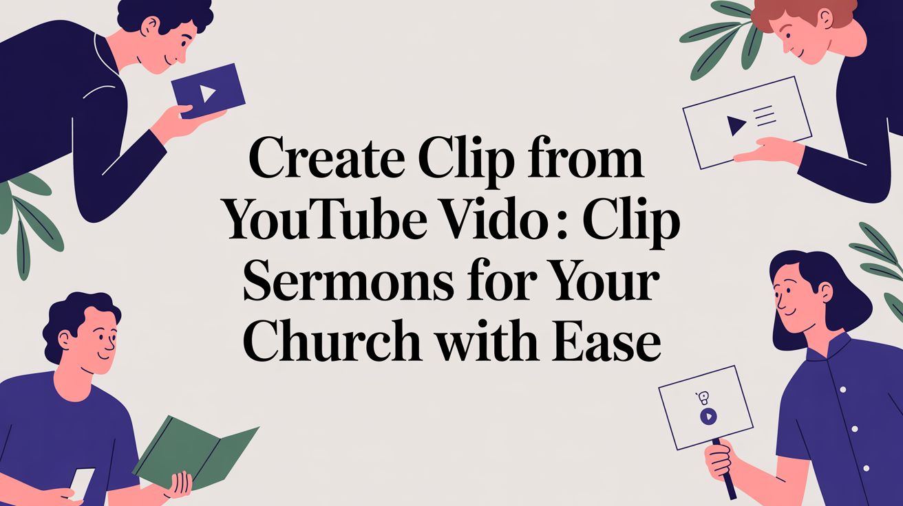 Create clip from youtube video: Clip sermons for your church with ease
