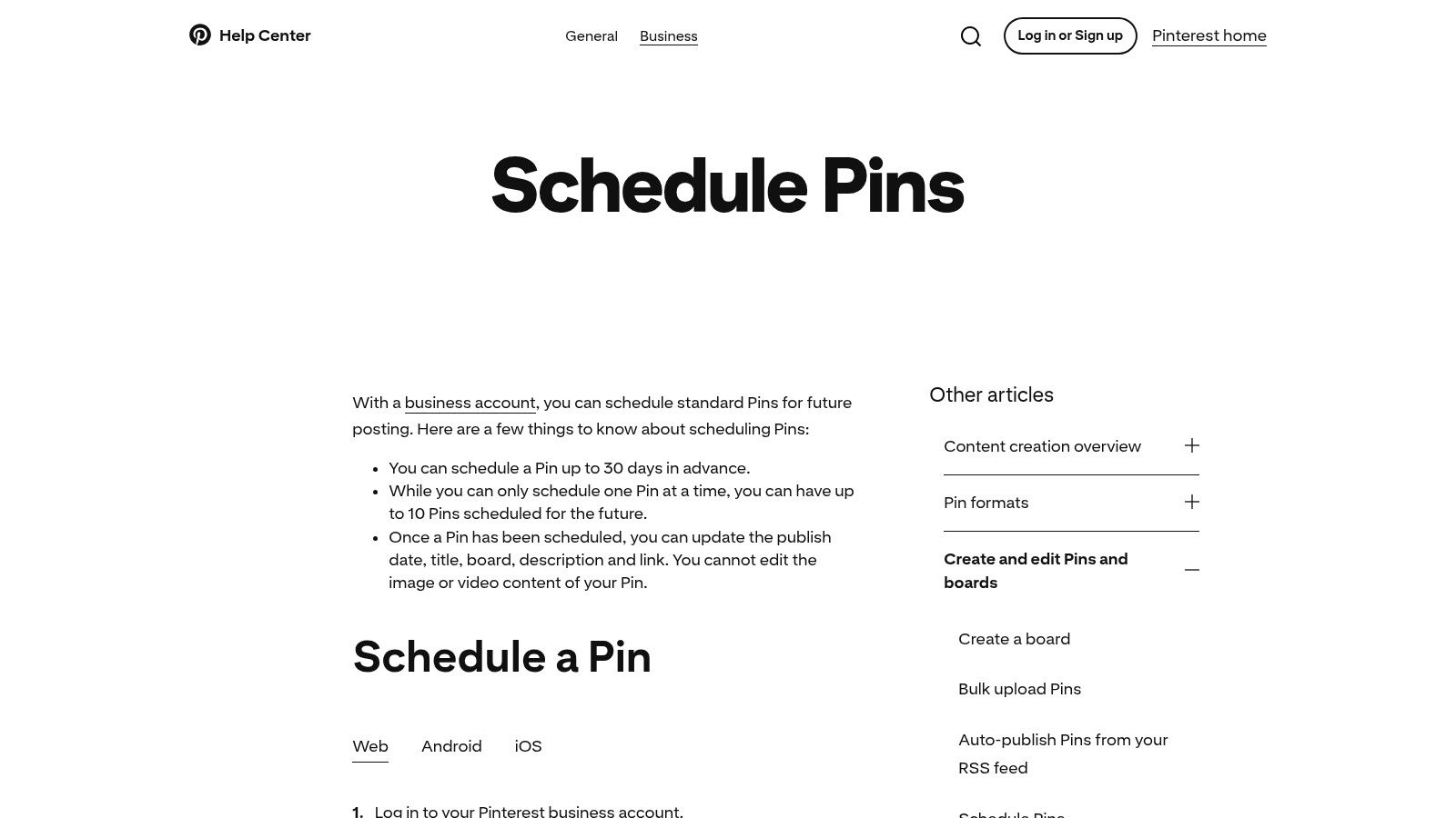 Pinterest (Native Pin Scheduler)
