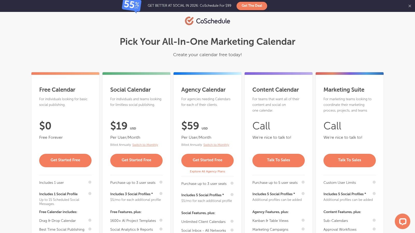 CoSchedule Marketing Calendar