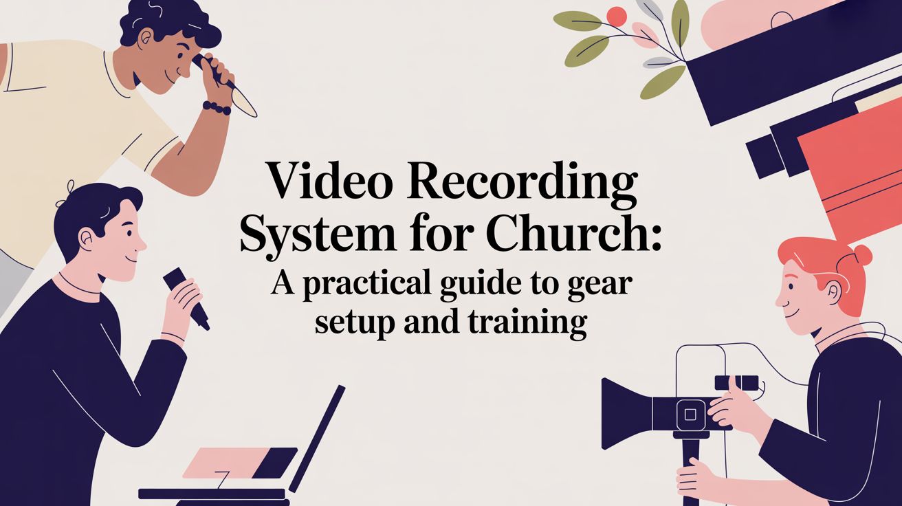 Video recording system for church: A practical guide to gear setup and training