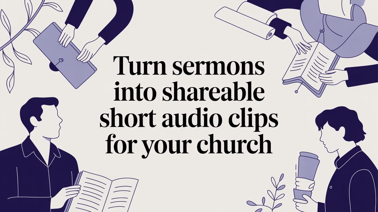Turn Sermons into Shareable Short Audio Clips for Your Church