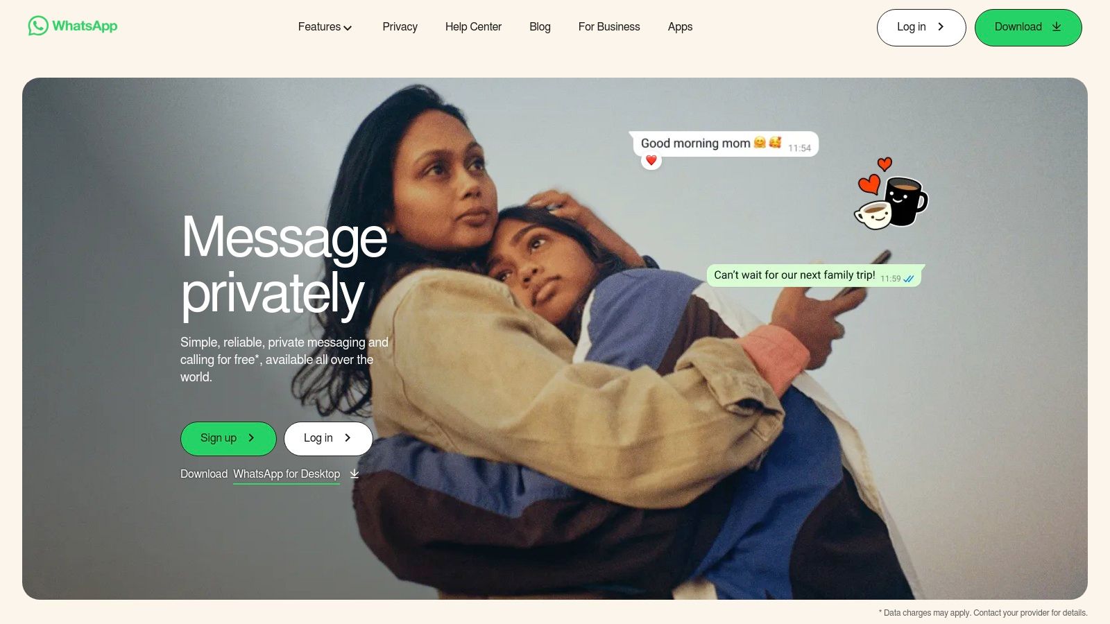A mobile phone screen showing a private messaging app with a group chat, a lock icon indicating encryption, and organized message threads.