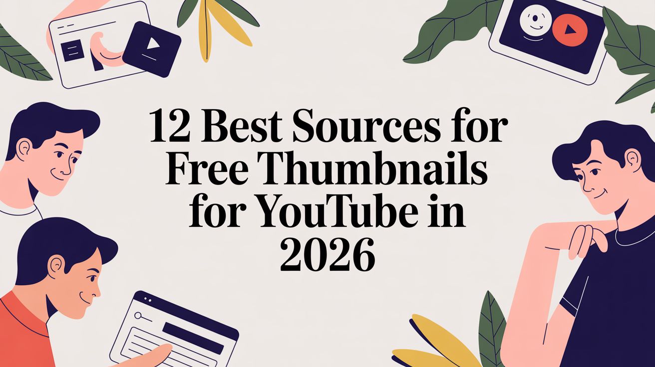 12 Best Sources for Free Thumbnails for YouTube in 2026
