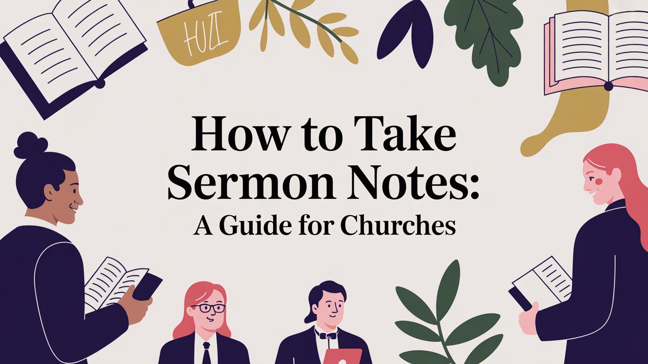 How to Take Sermon Notes: A Guide for Churches