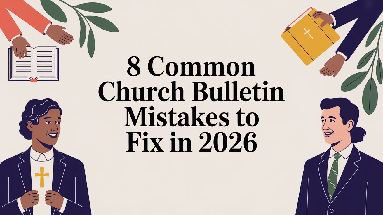 8 Common Church Bulletin Mistakes to Fix in 2026