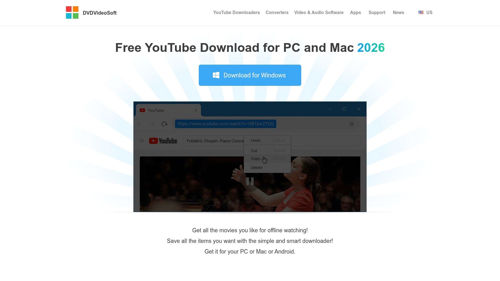 Free YouTube Download (DVDVideoSoft)