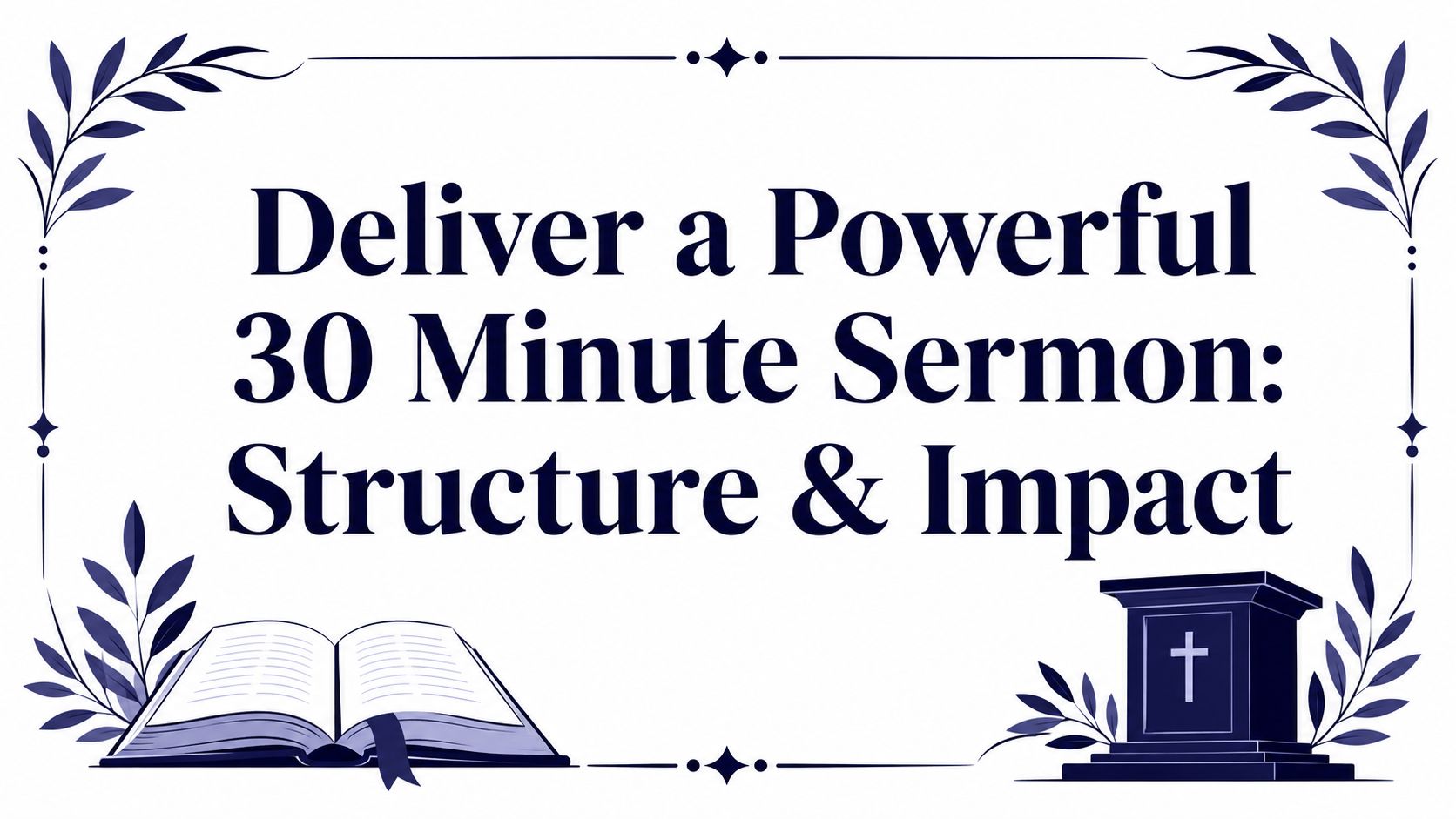 Deliver a Powerful 30 Minute Sermon: Structure & Impact