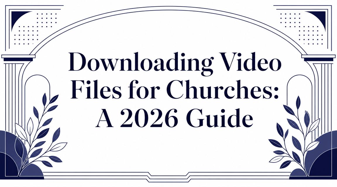 Downloading Video Files for Churches: A 2026 Guide
