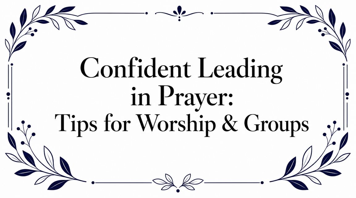 Confident Leading in Prayer: Tips for Worship & Groups
