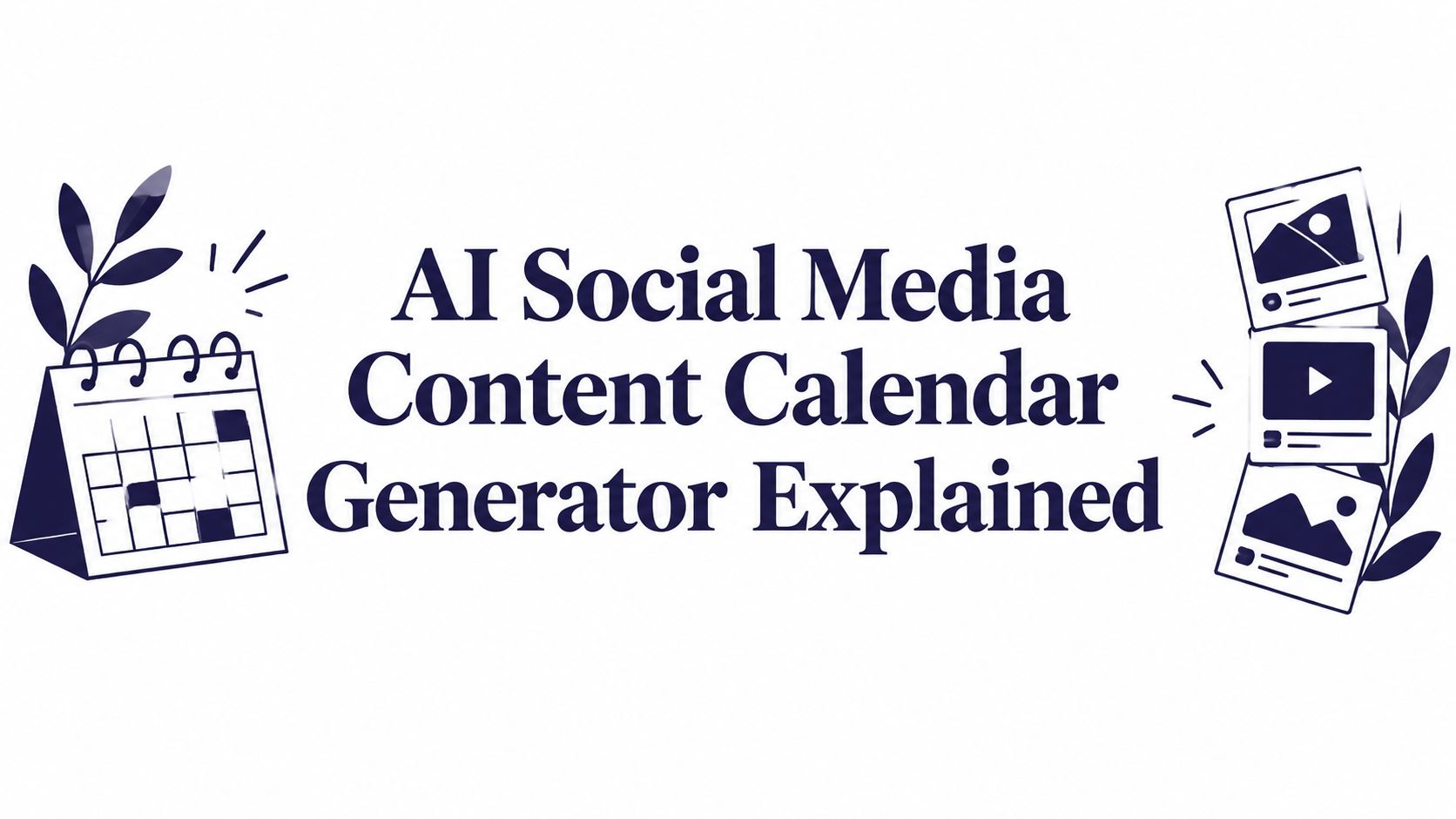 AI Social Media Content Calendar Generator Explained