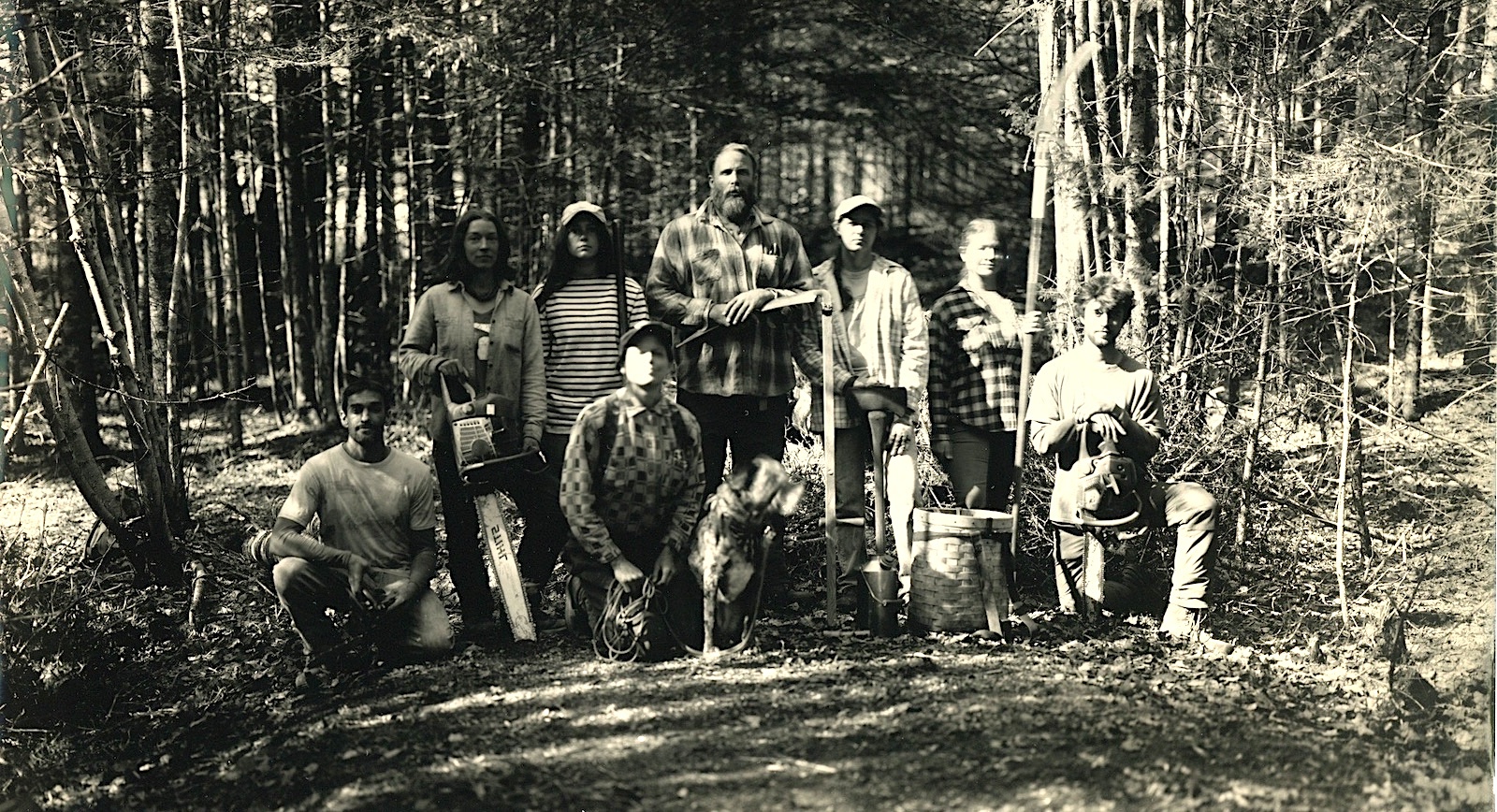 A Tintype portrait of the Bear & Owl crew
