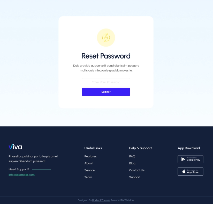 Reset Password