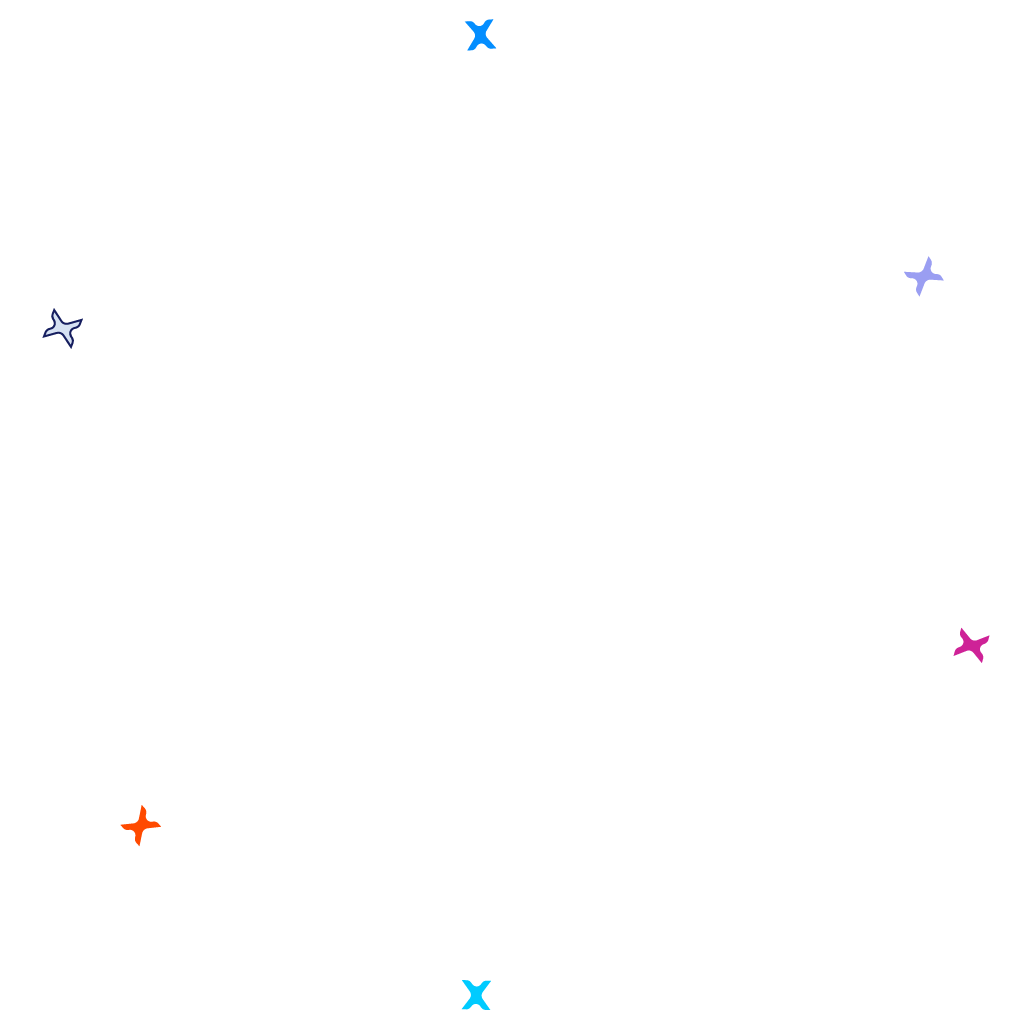 the words "Laboratory", "Distribution", "Regulatory", "Quality", "Manufacturing", "Clinical" in a circle with coloured X icons in between them.