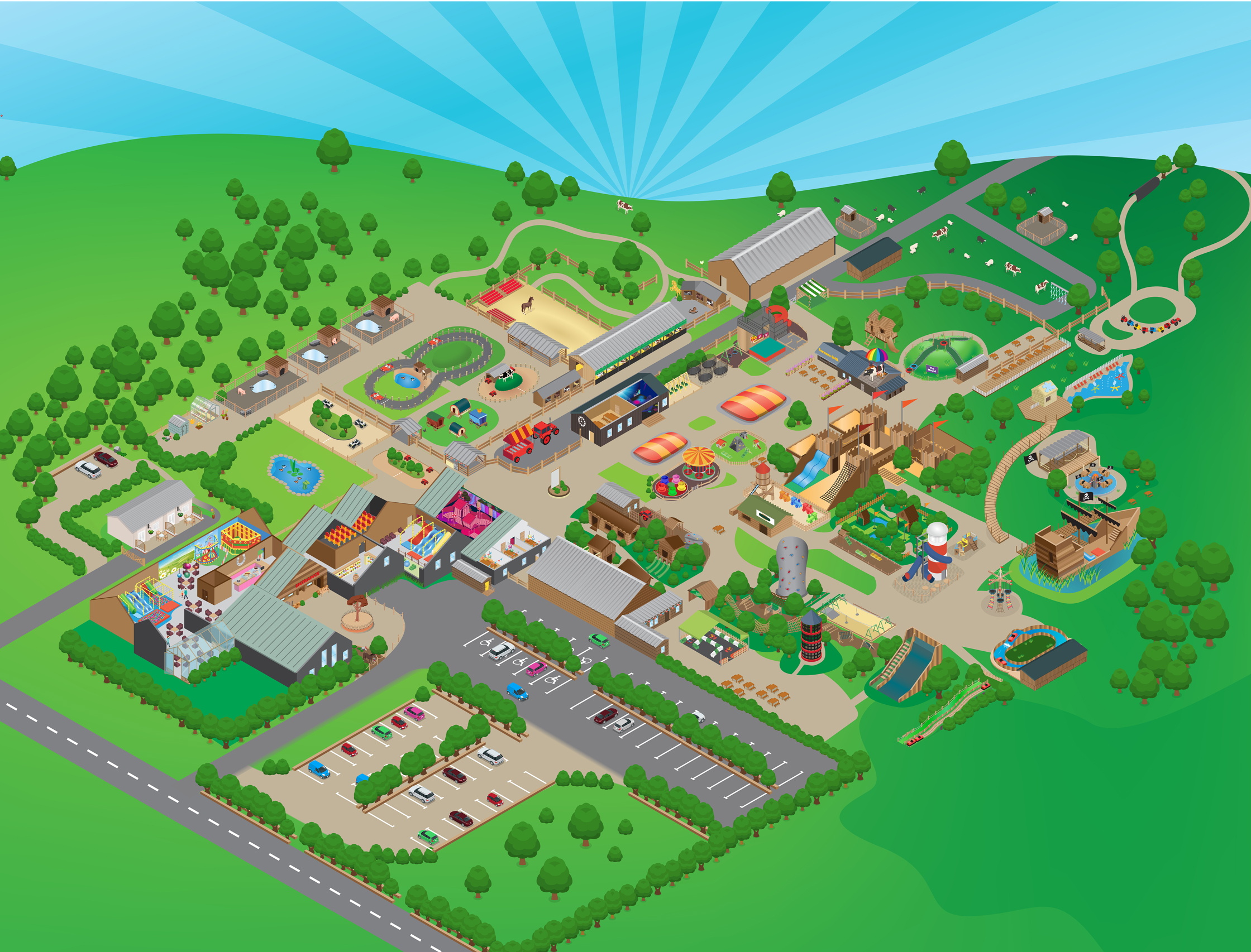 Map of Fishers Farm Adventure Park