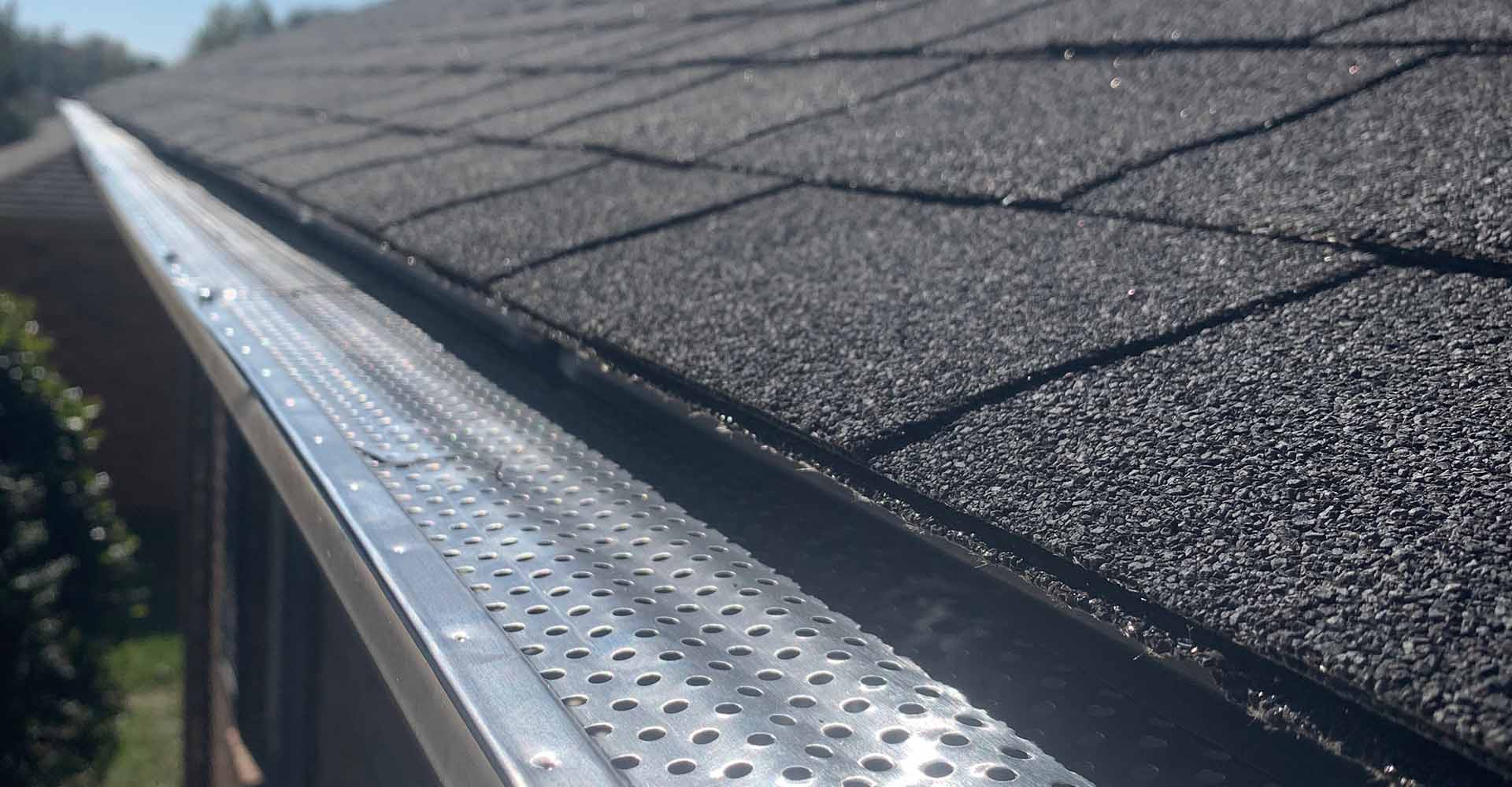 Gutter leaf guard installation